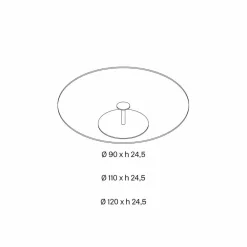 Viadurini Living Moderne Couchtische-Runder Couchtisch aus extra klarem Glas, Luxus Made in Italy - Giovannino