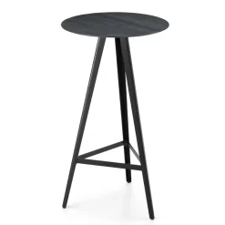 Viadurini Living Runde Tische-Runder Couchtisch aus massiver Esche mit Metallbasis Made in Italy - Ulma