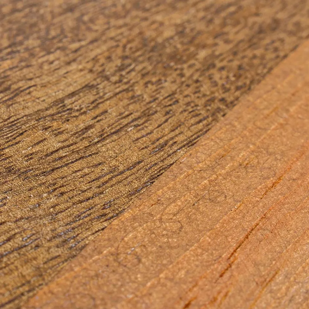 Viadurini Living Moderne Couchtische-Runder Couchtisch aus recyceltem Holz und Stahl weiß oder grau - Genoveffa