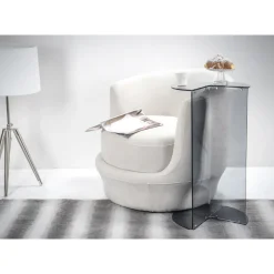 Viadurini Living Moderne Couchtische-Runder Couchtisch aus transparentem Plexiglas Made in Italy - Tabli