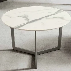 Viadurini Living Moderne Couchtische-Runder Couchtisch mit HPL-Platte Made in Italy - Mina