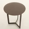 Viadurini Living Moderne Couchtische-Runder Couchtisch mit Kristallplatte Made in Italy - Indio