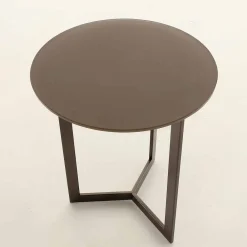 Viadurini Living Moderne Couchtische-Runder Couchtisch mit Kristallplatte Made in Italy - Indio