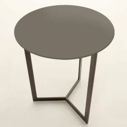 Viadurini Living Moderne Couchtische-Runder Couchtisch mit Kristallplatte Made in Italy - Indio