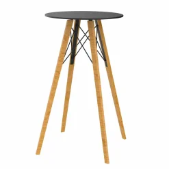 Vondom Garten Beistelltisch-Runder Design-Stehtisch aus Holz und HPL, 4 Stück - Faz Wood von