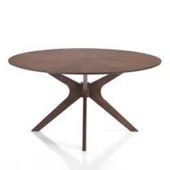 Viadurini Living Runde Tische-Runder Esstisch aus furniertem Mdf und Massivholz - Fulmine