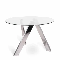 Viadurini Living Runde Tische-Runder Esstisch aus Glas in modernem Design Adamo