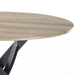 Viadurini Living Runde Tische-Runder Esstisch aus MDF und Stahl - Altavela