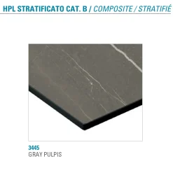 Viadurini Living Runde Tische-Runder Esstisch aus Metall und laminiertem HPL Made in Italy - Bastiano