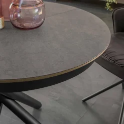 Viadurini Living Ausziehbare Esstische-Runder Esstisch ausziehbar bis 165 cm mit Keramikplatte - Pistolero