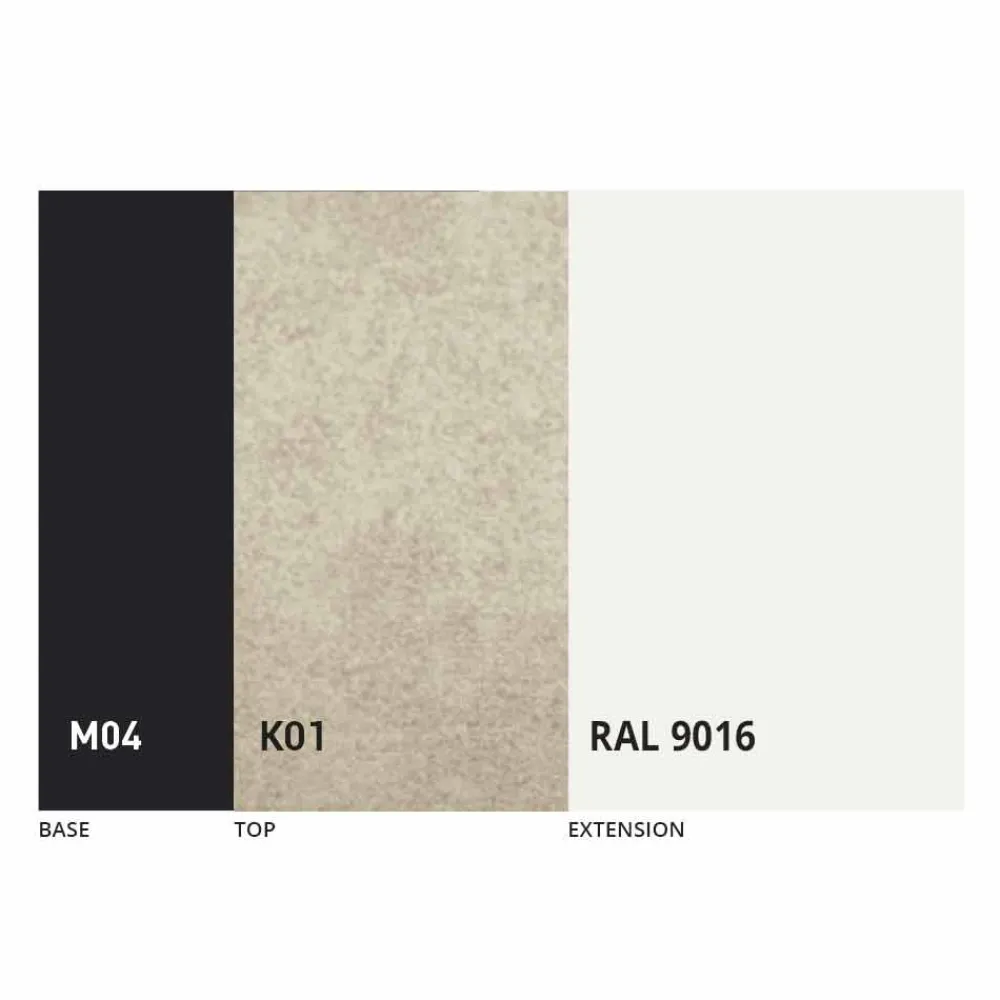 Viadurini Living Ausziehbare Esstische-Runder Esstisch ausziehbar bis 165 cm mit Keramikplatte - Pistolero