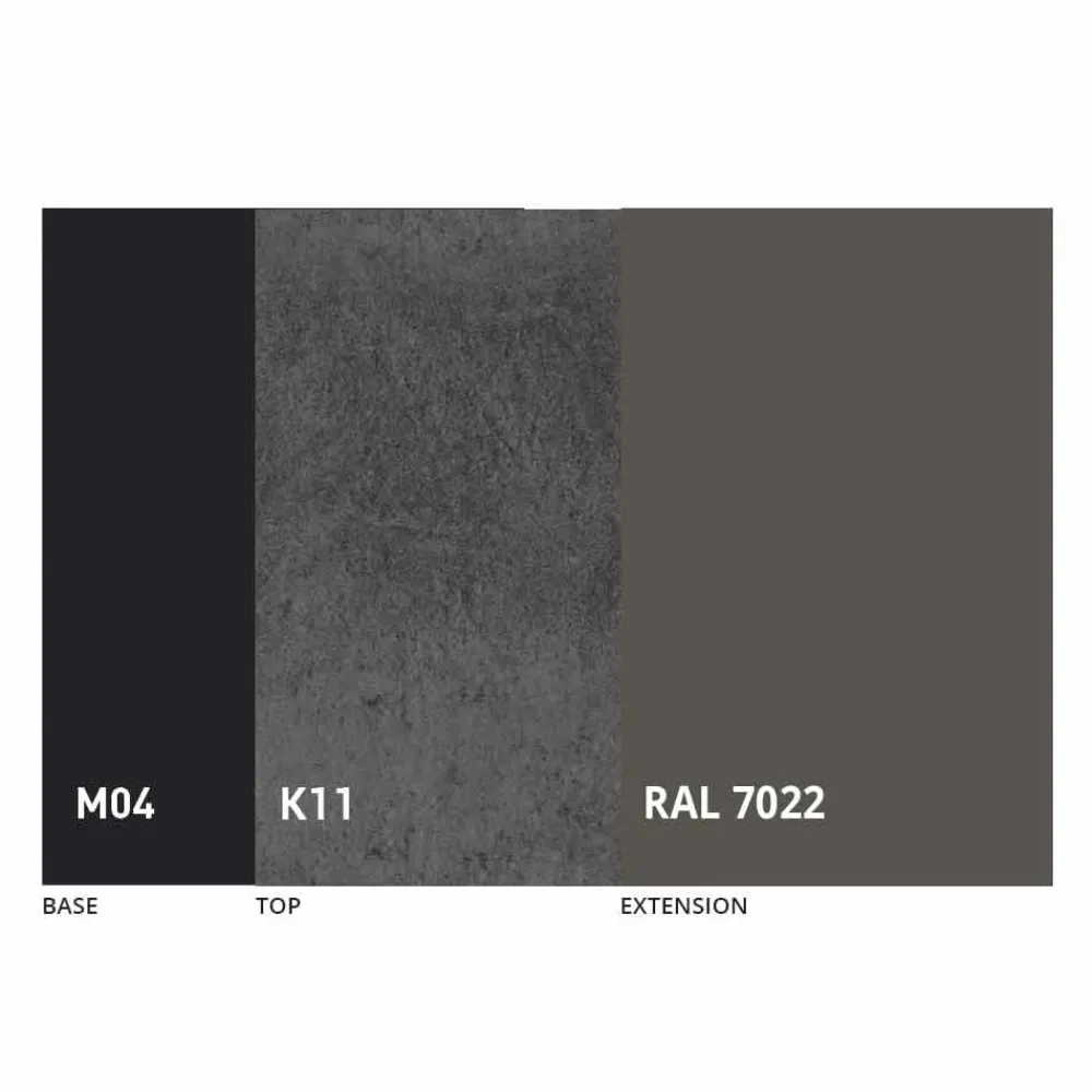 Viadurini Living Ausziehbare Esstische-Runder Esstisch ausziehbar bis 165 cm mit Keramikplatte - Pistolero