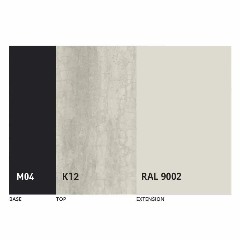 Viadurini Living Ausziehbare Esstische-Runder Esstisch ausziehbar bis 165 cm mit Keramikplatte - Pistolero