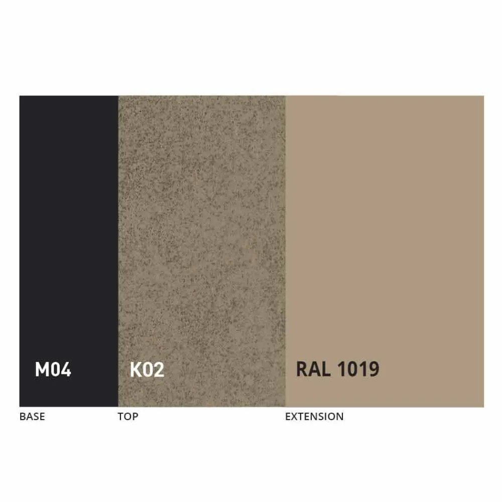 Viadurini Living Ausziehbare Esstische-Runder Esstisch ausziehbar bis 165 cm mit Keramikplatte - Pistolero