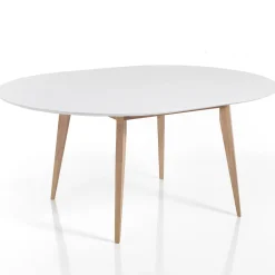 Viadurini Living Ausziehbare Esstische-Runder Esstisch ausziehbar bis 160 cm in Mdf und Holz - Ciacco