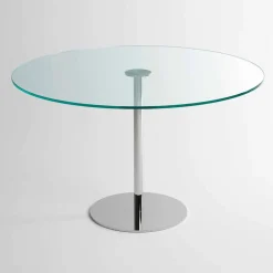 Viadurini Living Esstische Nach Mass|Runde Tische-Runder Esstisch mit extraleichter Glasplatte Made in Italy - Dolce