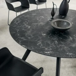 Viadurini Living Runde Tische-Runder Esstisch mit laminierter HPL-Platte Made in Italy - Lingotto