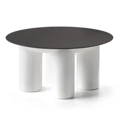 Viadurini in the Garden Garten Beistelltisch-Runder Garten-Couchtisch aus HPL und Polyethylen Made in Italy - Freccia