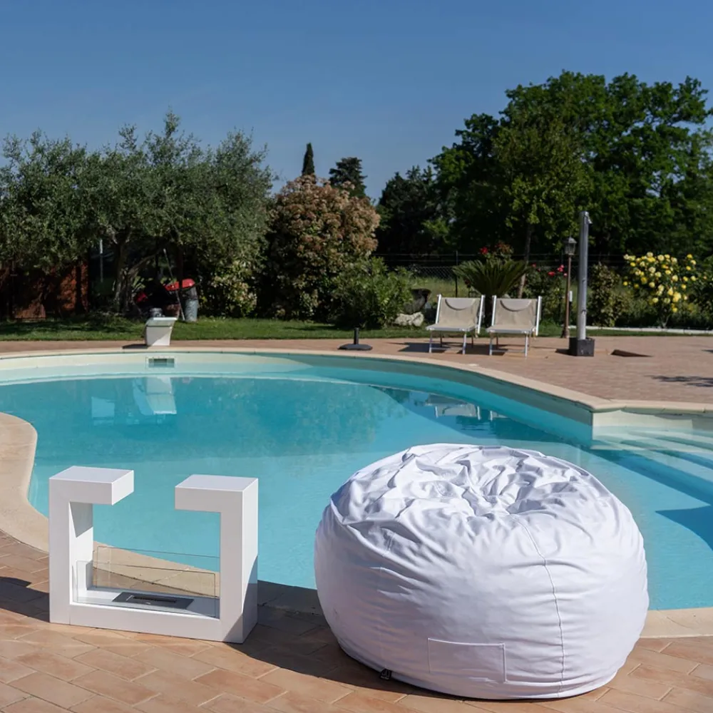 Viadurini in the Garden Gartenideen-Runder Gartenhocker mit abnehmbarem wasserdichtem Nylon - Mambo