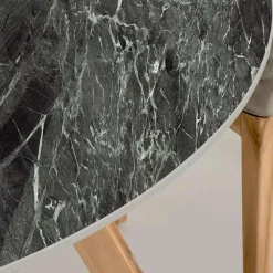 Viadurini in the Garden Gartentische Fest|Gartentische Aus Teakholz-Runder Gartentisch aus grüner französischer Keramik, hergestellt in Italien - Pegaso