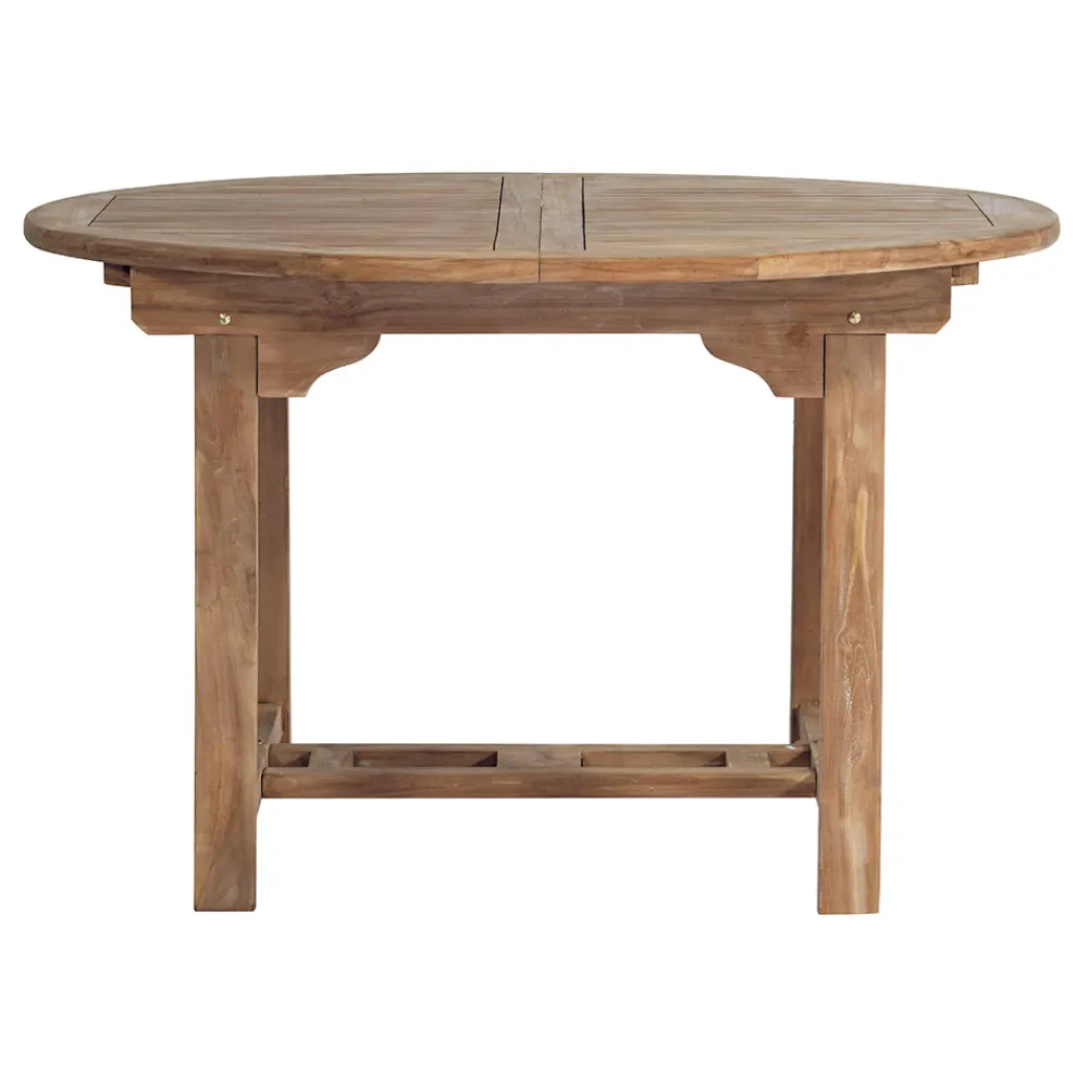 Viadurini in the Garden Gartentische Aus Teakholz|Ausziehbare Gartentische-Runder Gartentisch ausziehbar auf 170 cm aus Teakholz - Armonia