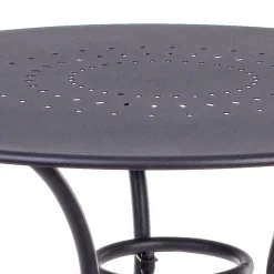 Viadurini in the Garden Gartentische Fest-Runder Gartentisch im Shabby Chich-Stil aus lackiertem Stahl - Charm