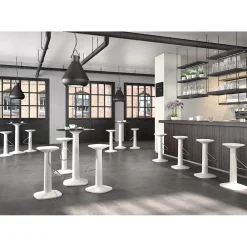 Viadurini Living Runde Tische-Runder Hochtisch aus Polyethylen mit HPL-Platte Hergestellt in Italien - Pito