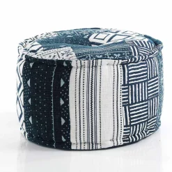 Viadurini Living Sitzsäcke|Sitzsäcke-Runder Hocker im Ethno - Design aus Patchwork - Stoff oder Samt - Faser