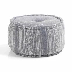 Viadurini Living Sitzsäcke|Sitzsäcke-Runder Hocker im Ethno - Design aus Patchwork - Stoff oder Samt - Faser