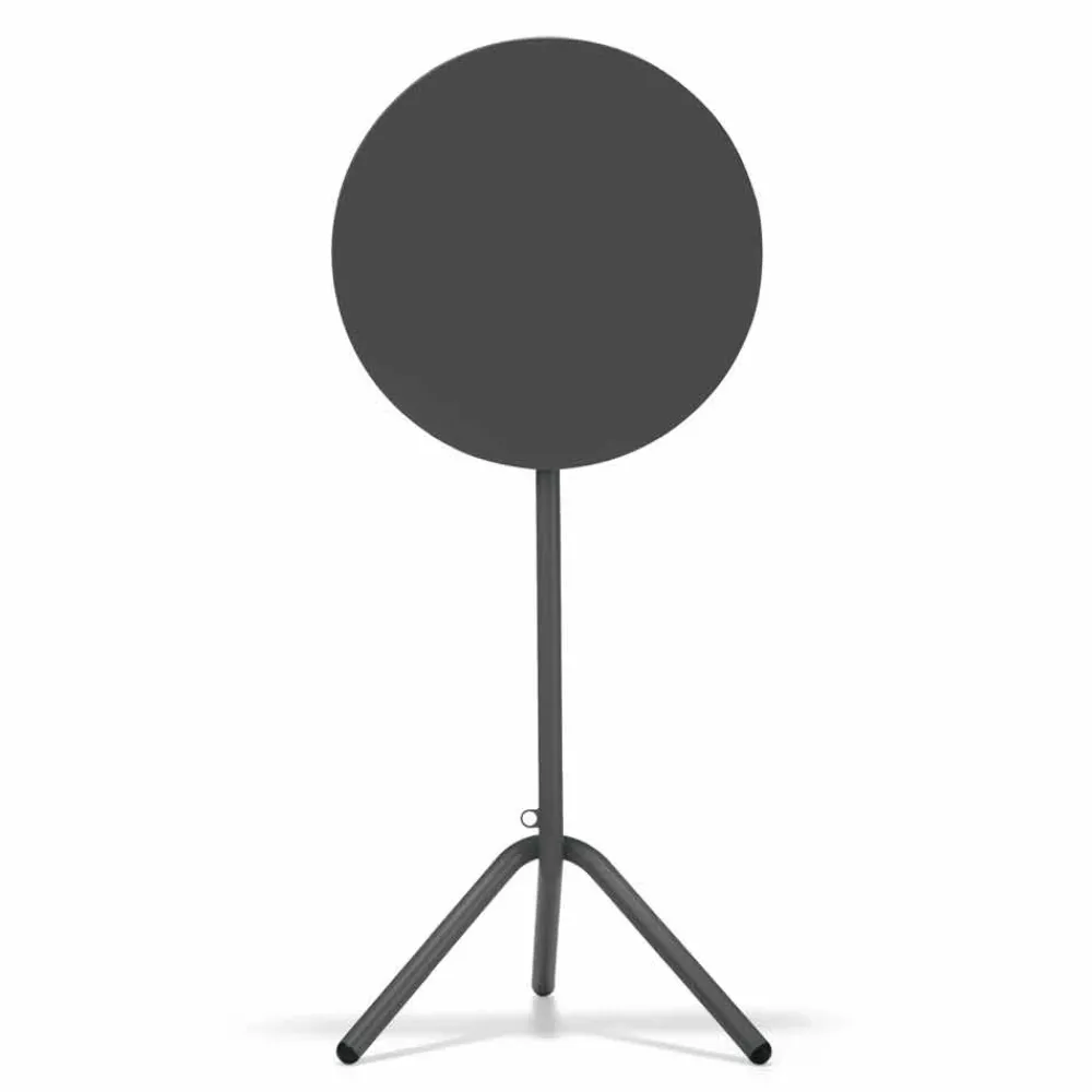 Viadurini in the Garden Garten Beistelltisch-Runder hoher Tisch im Freien aus Metall und Blech Made in Italy - Baldric