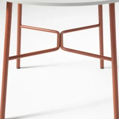 Viadurini in the Garden Garten Beistelltisch-Runder Outdoor-Couchtisch aus HPL mit Metallfuß Made in Italy - Makino