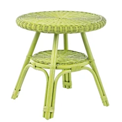 Viadurini in the Garden Garten Beistelltisch-Runder Rattan Garden Couchtisch, Durchmesser 52 cm - Favolizia