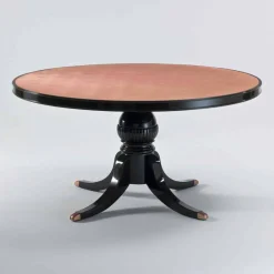 Viadurini Living Runde Tische-Runder Tisch aus glänzendem Mahagoni, Design, Durchmsser 150cm, Akim