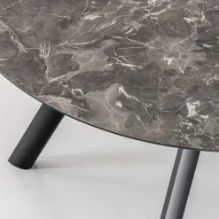 Viadurini Living Runde Tische-Runder Tisch ausziehbar auf 170 cm aus geschichtetem HPL - Convivio