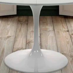 Viadurini Living Ausziehbare Esstische-Runder Tisch, ausziehbar bis 170 cm, aus Laminat, hergestellt in Italien – Dollars