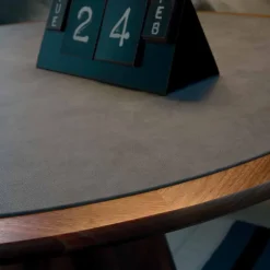 Viadurini Living Esstische Nach Mass|Runde Tische-Runder Tisch mit Tischplatte, massives natürliches Nussholz, Carlo