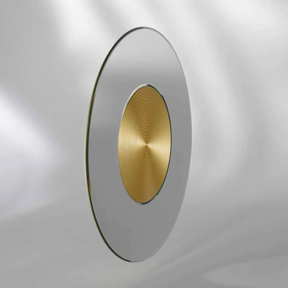 Viadurini Living Wandspiegel-Runder Wandspiegel mit Spiegelrahmen aus MDF