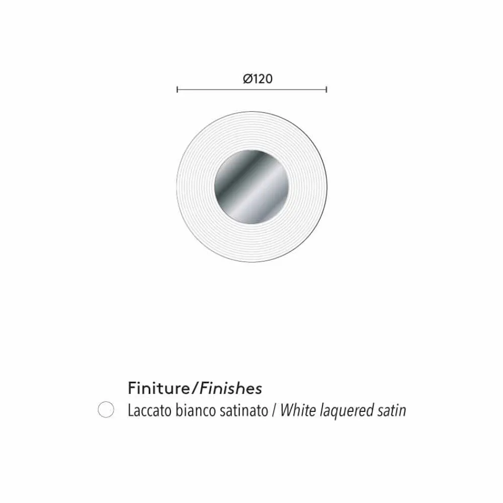 Viadurini Living Wandspiegel-Runder Wandspiegel modernes Design Malva