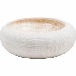 Viadurini Bathroom Steinwaschbecken-Runder Waschtisch aus weißem Marmor, Bucciano