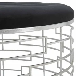 Viadurini Living Sitzsäcke|Sitzsäcke-Runder weicher Pouf in modernem Design aus Samt, Eisen und MDF - Saxon