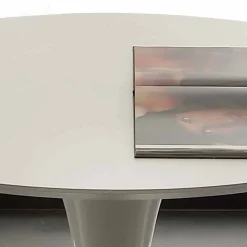 Viadurini Runde Tische-Runder weisser Essitisch Topeka, in modernem Design