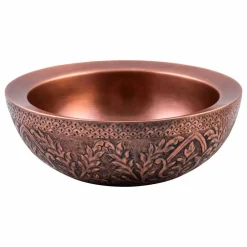 Viadurini Bathroom Kupferwaschbecken-Rundes Aufsatzbecken aus Kupfer, Muros