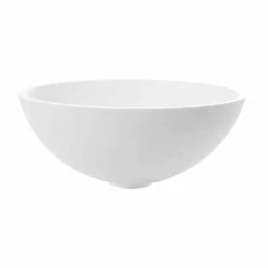 Viadurini Bathroom Harzwaschbecken-Rundes Aufsatzwaschbecken in Resin Optic White Finish - Circle