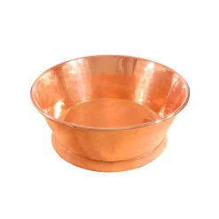 Viadurini Bathroom Kupferwaschbecken-Rundes Aufsatzwaschbecken aus Kuper handgemacht Ania