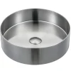 Viadurini Bathroom Metallwaschbecken-Rundes Aufsatzwaschbecken aus Edelstahl in verschiedenen Ausführungen – Fiordaliso