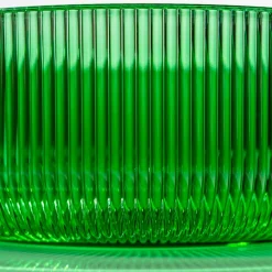 Viadurini Bathroom Waschbecken Glas-Rundes Aufsatzwaschbecken aus venezianischem Plissè-Glas, hergestellt in Italien – Zirkon