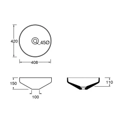 Viadurini Bathroom Keramikwaschbecken-Rundes Aufsatzwaschbecken aus farbiger Keramik Made in Italy - Hoscar