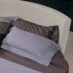 Viadurini Night Design Rundbetten-Rundes Design Doppelbett mit Stoffbezug, Made in Italy - Rello