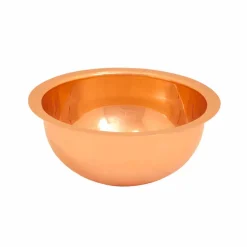 Viadurini Bathroom Kupferwaschbecken-Rundes Design Waschbecken aus Kupfer handbearbeitet Flora