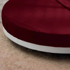 Viadurini Night Design Rundbetten-Rundes Doppelbett mit Ecoleather bezogen, Made in Italy Design - Vesio